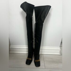 Sergio Rossi over knee high heel boots